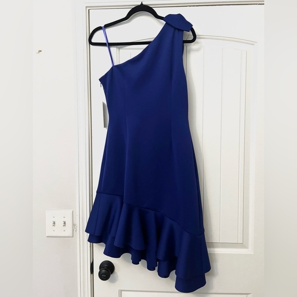 NWT Eliza J One Shoulder Ruffle Dress - Picture 5 of 9